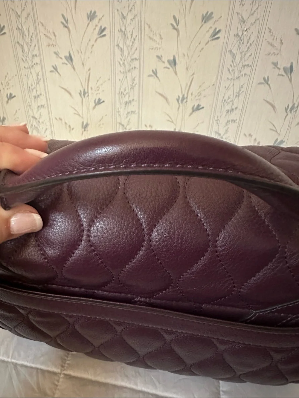 Vera Bradley Quilted Leather Satchel